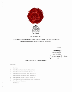 AMENDMENT - Parliament of Guyana