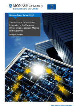 Politics of Differentiated Integration in the EU