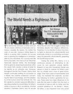 The World Needs a Righteous Man