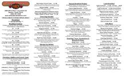 Our Menu - Sidewalk Cafe Denton Texas