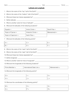 LinkView- Latitude and Longitude Handout