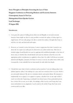 Lord Neuberger at the Singapore Conference on Protecting