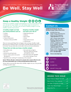 Fall/Winter 2015 - Neighborhood Health Plan of Rhode Island