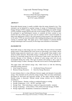 Large-scale Thermal Energy Storage
