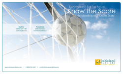 Know the Score - Credit Counselling Services of Atlantic Canada
