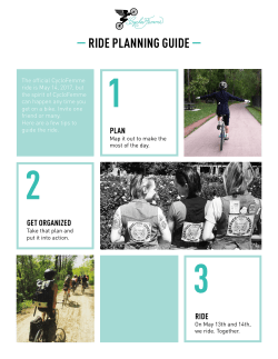 ride planning guide