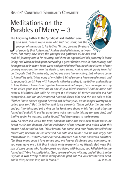 Meditations on the Parables of Mercy &mdash; 3