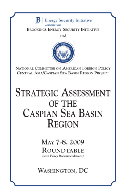 STRATEGIC ASSESSMENT OF THE CASPIAN SEA BASIN REGION