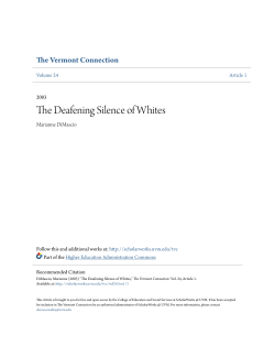 The Deafening Silence of Whites