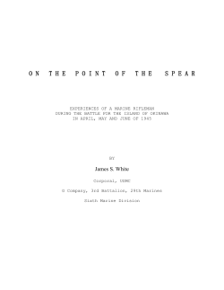 onthepointofthespear - Sixth Marine Division