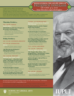 frederick douglass - IU School of Liberal Arts @ IUPUI
