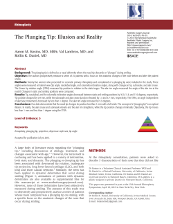 The Plunging Tip: Illusion and Reality