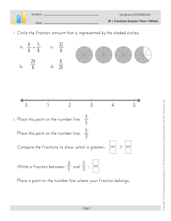 Circle the fraction amount that is represented by the shaded circles