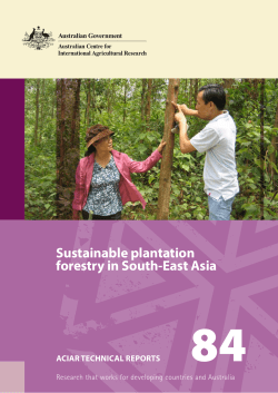 Sustainable plantation forestry in South-East Asia