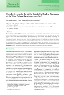 Does Environmental Suitability Explain the Relative Abundance of
