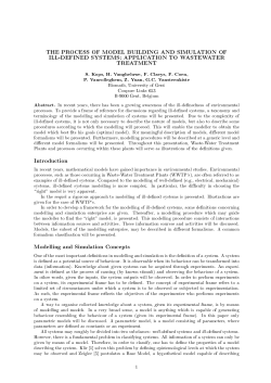THE PROCESS OF MODEL BUILDING AND SIMULATION OF ILL