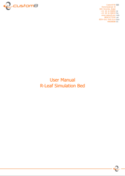 R-Leaf - User Manual v1.0
