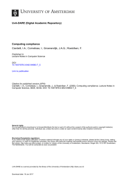 Computing compliance - UvA-DARE