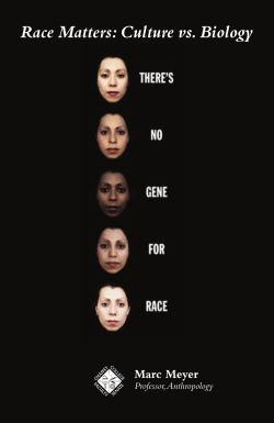 Race Matters: Culture vs. Biology