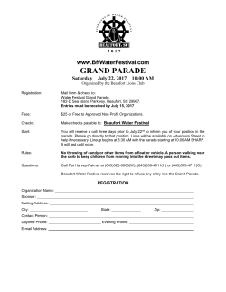 grand parade - Beaufort Water Festival