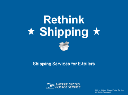 Rethink Shipping