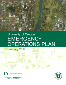 Emergency Operations Plan - Safety and Risk Services