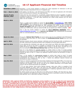 16-17 Applicant Financial Aid Timeline