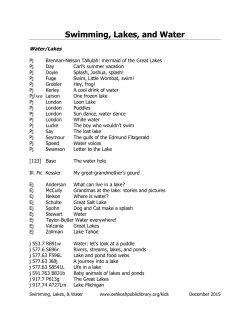 Swimming and Water - Oshkosh Public Library