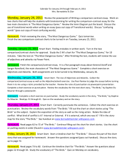 Monday, January 24, 2011 Review the