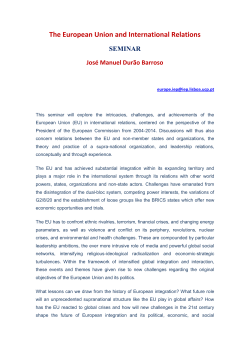 The European Union and International Relations