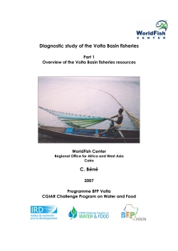Diagnostic study of the Volta Basin fisheries Part 1