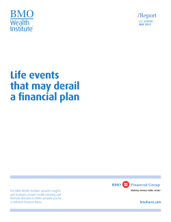 Life events that may derail a financial plan