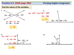Practice 2-5 (DNG page 283) Proving Angles