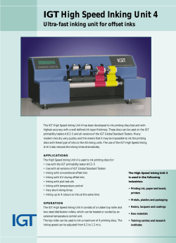 IGT High Speed Inking Unit 4