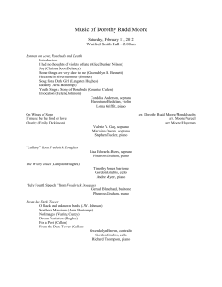 View program here - Hampsong Foundation