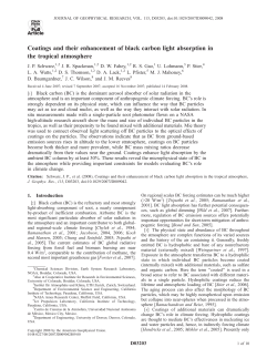 Coatings and their enhancement of black carbon light
