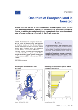 One third of European land is forested