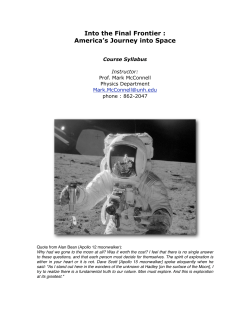 PHYS 444, Into the Final Frontier