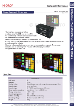 4 Axis Digital Readout PC Interface