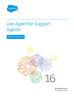 Live Agent for Support Agents