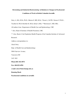 Downsizing and industrial restructuring in related to