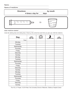 Or Name: Name of medicine: Directions: by mouth 4 times a day for