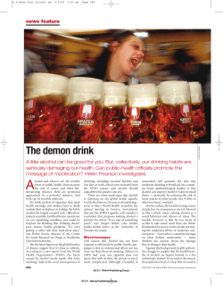 Public health: The demon drink