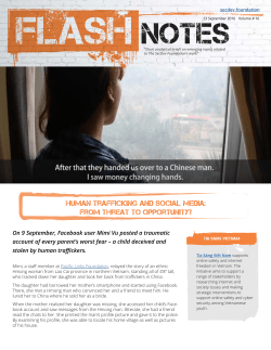 Human Trafficking and Social Media