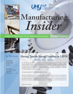 Manufacturing Insider