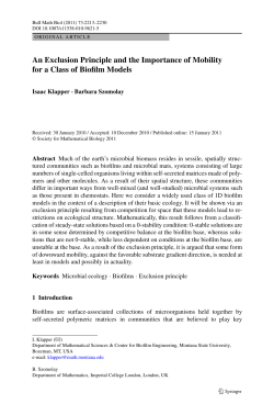 An Exclusion Principle and the Importance of