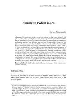 Family in Polish jokes