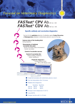 FASTest&reg; CPV Ab / FASTest&reg; CDV Ab