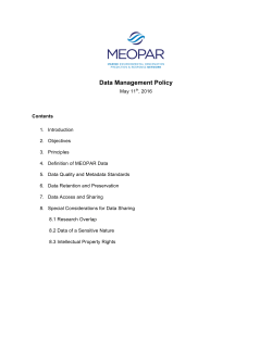 Data Management Policy