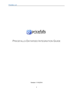 pricefalls datafeed integration guide